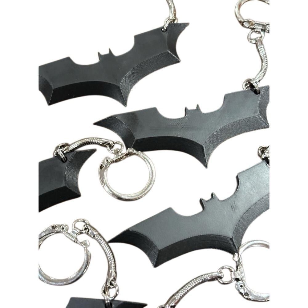 Batman Boxcutter Keychain Pack | Set of 10 | Dark Knight | Bats | Party Favors